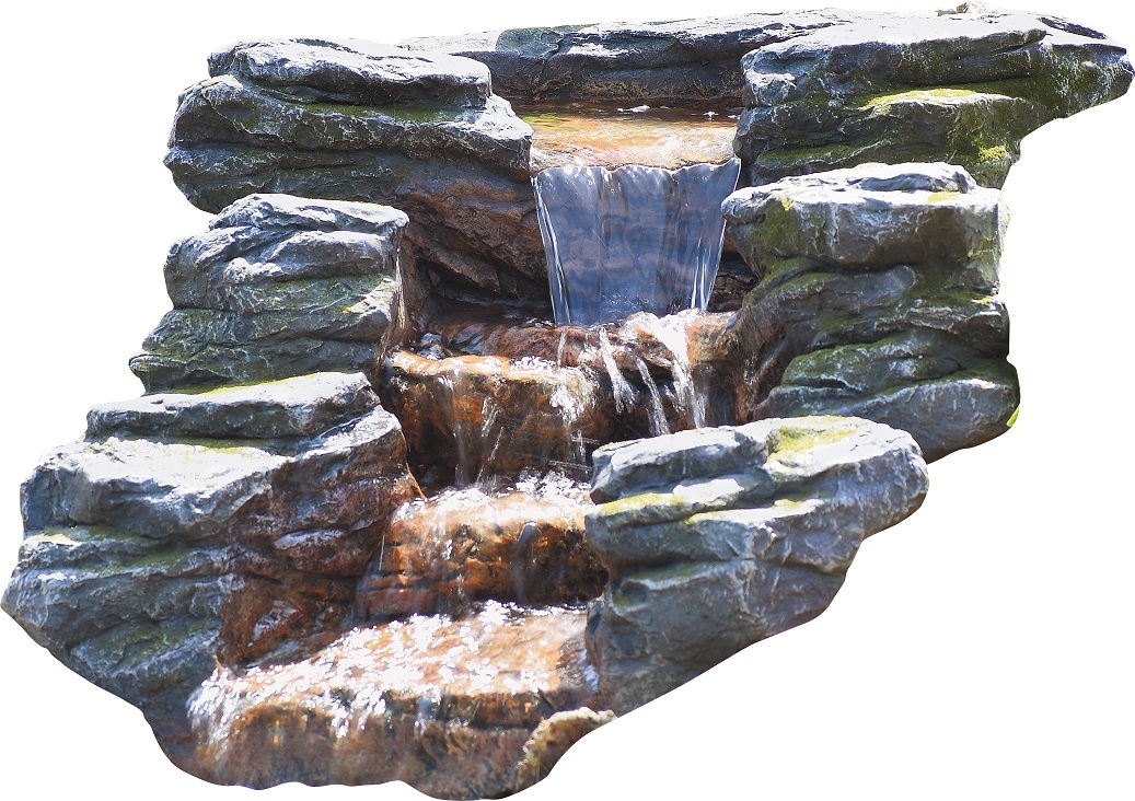 Rapid Bachlaufelement mit Wasserfall Rapid Bachlaufelement mit Wasserfall