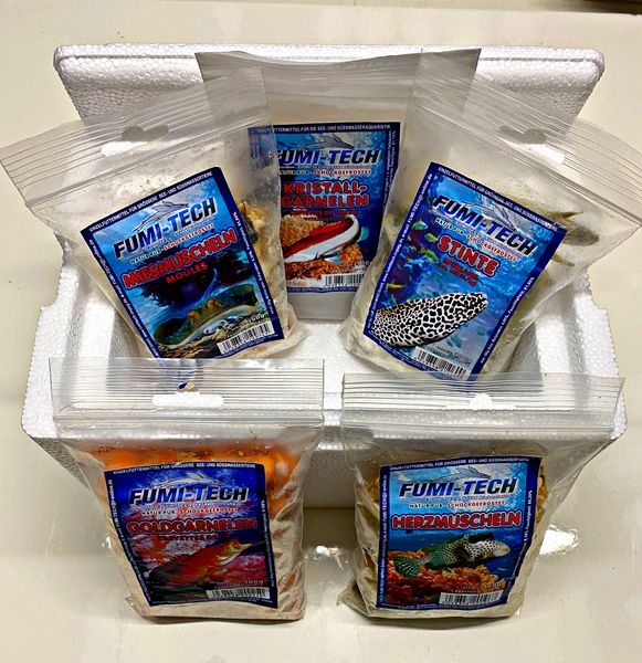 Frostfutter Set - 5er Pack - für große Fische Corona Fischfutter-Set 