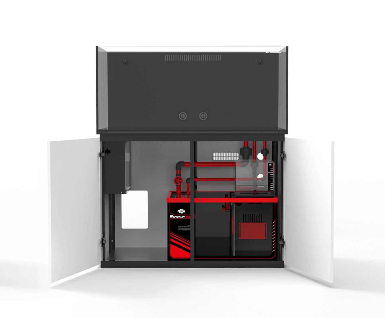 Neptunian Cube Aquarium P-120 Weiß