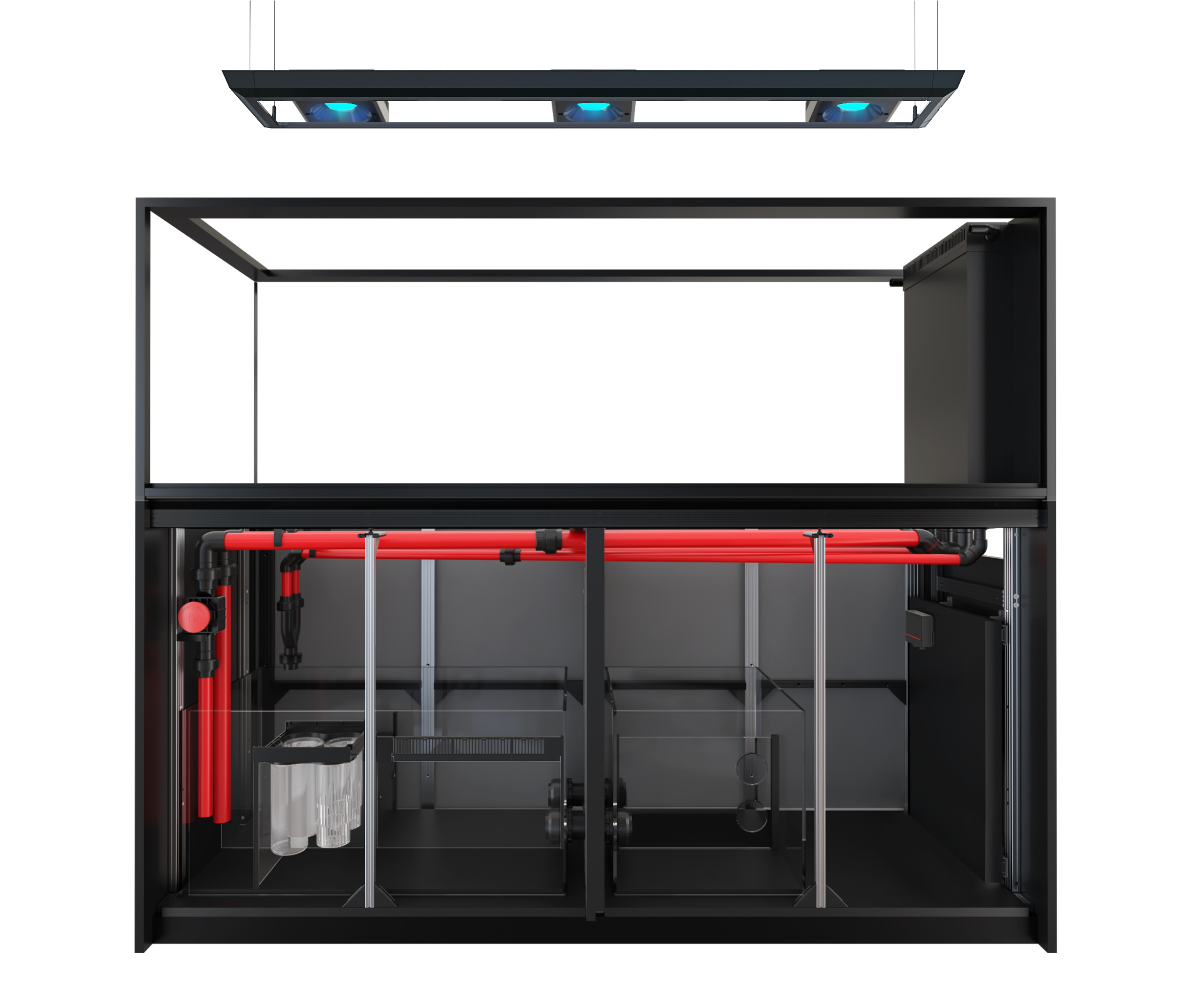 Red Sea REEFER Peninsula G2+ 950 Deluxe mit 3x RL160 und 180-205cm Hängehalterung