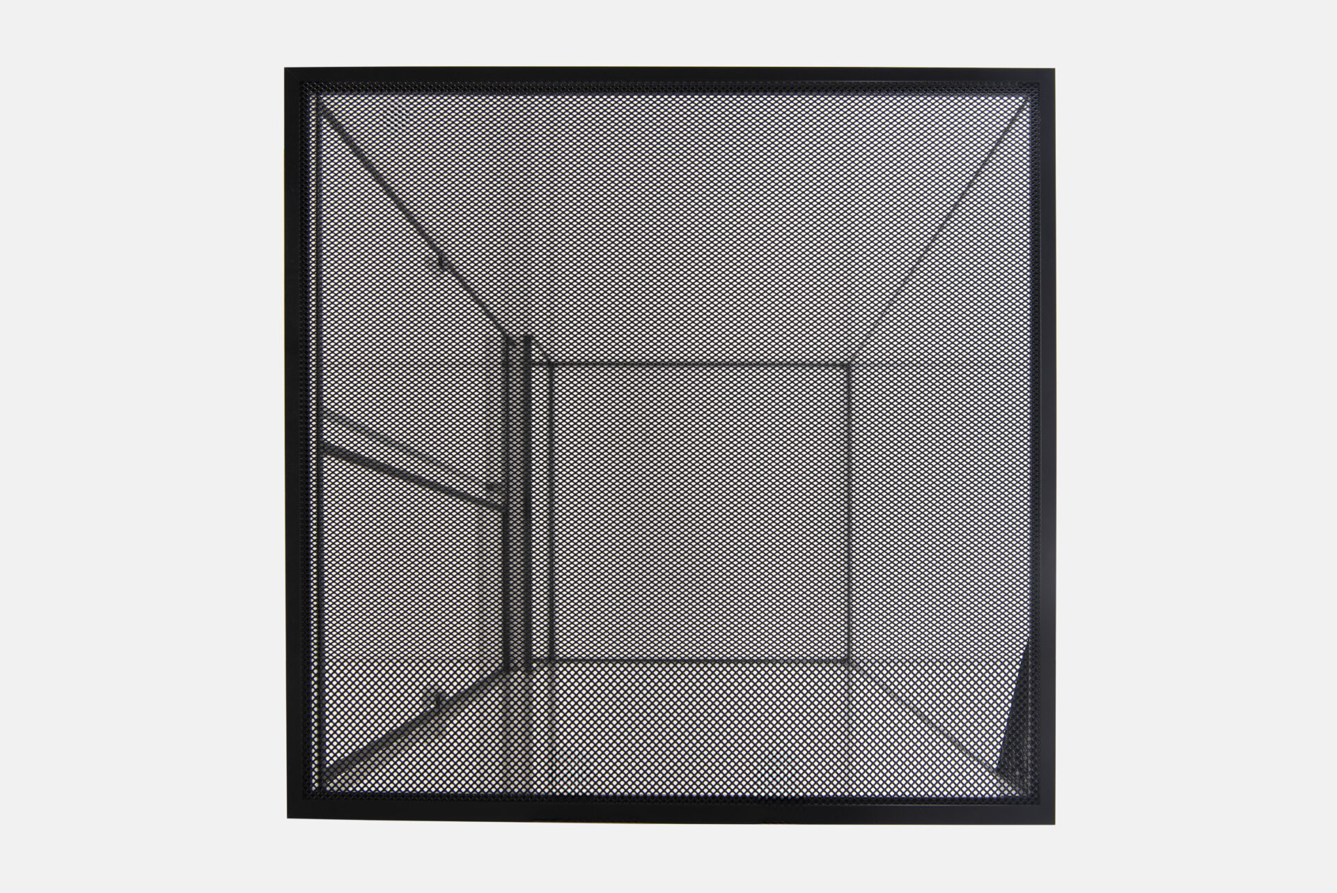 Terrarium  L120xT40H50 6mm Glas mit schwarzem Gitterdeckel