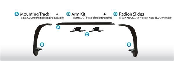 Multi RMS Arms Kit Schienen 128,27cm