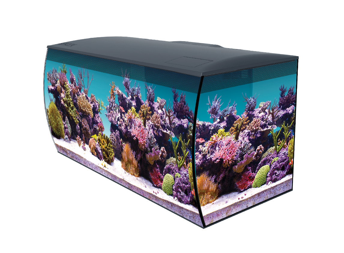 Flex Meerwasser-Aquarienset, 123 Liter, schwarz