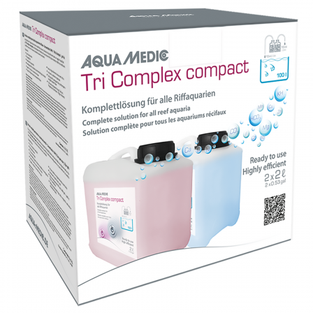 Aqua Medic - Tri Complex compact - 2x5l Komplettlösung für alle Riffaquarien 