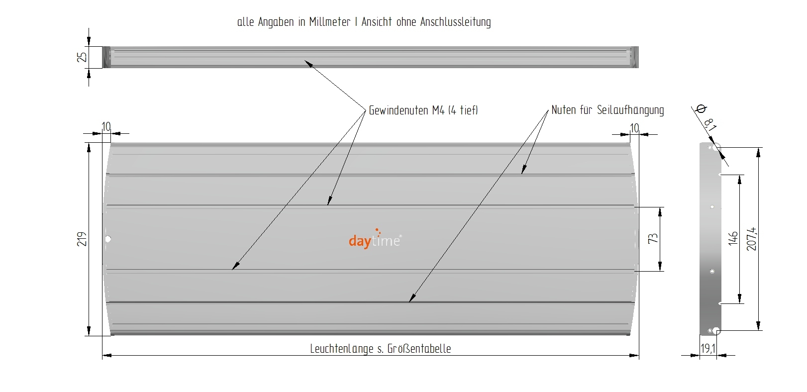 pendix Modulares LED-System für offene Aquarien - Daytime