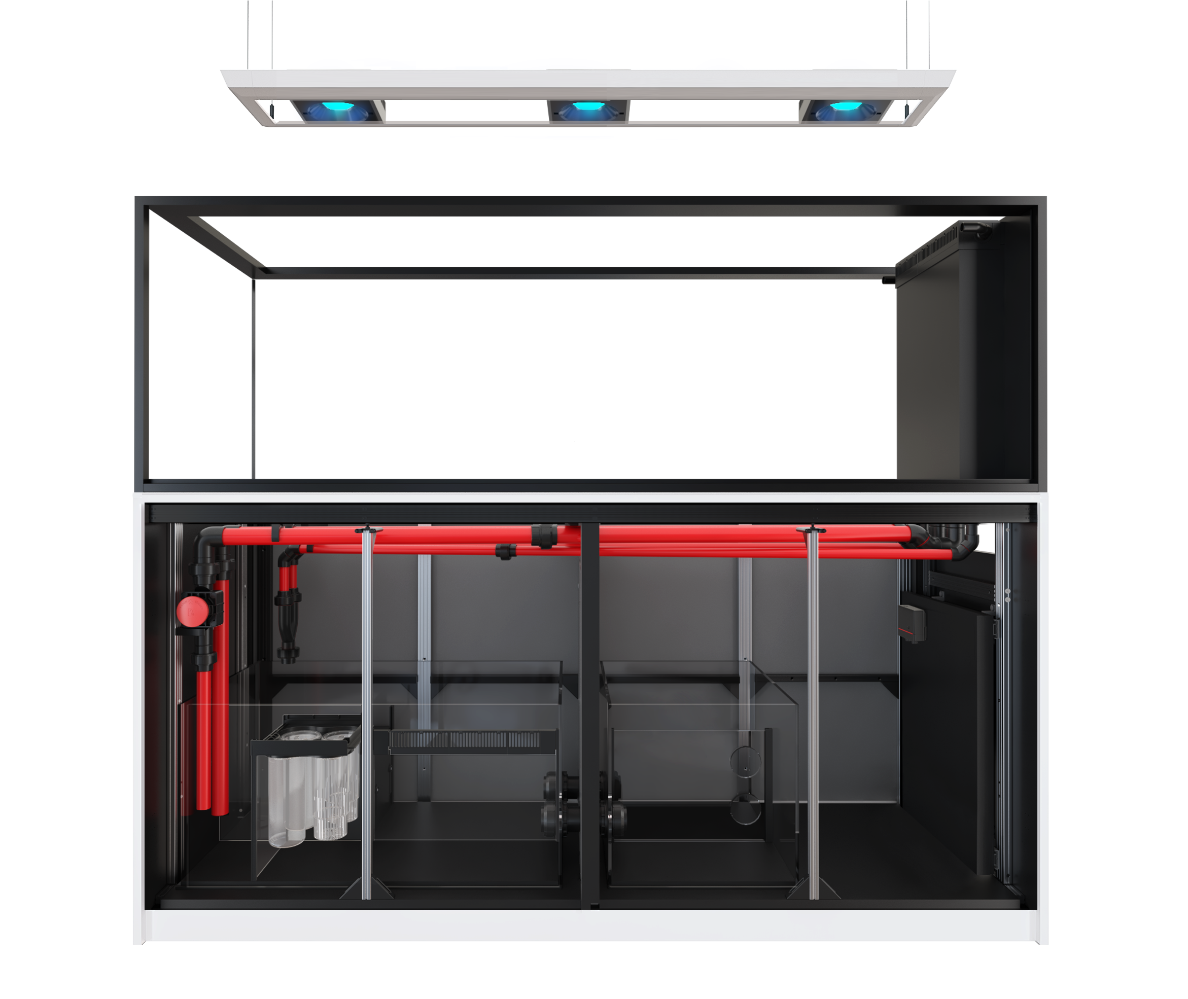 Red Sea REEFER Peninsula G2+ 950 Deluxe mit 3x RL160 und 180-205cm Hängehalterung