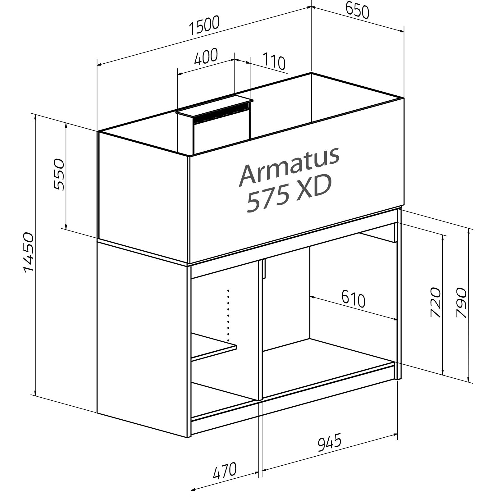  Aqua Medic Aquarium - Armatus 500 XD white