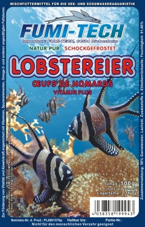 Frostfutter Lobstereier orange 100g Blister Frostfutter Lobstereier orange 100g Blister