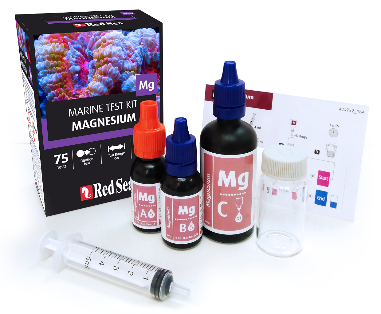 Magnesium Marine Test Kit - Red Sea Magnesium Marine Test Kit - Red Sea