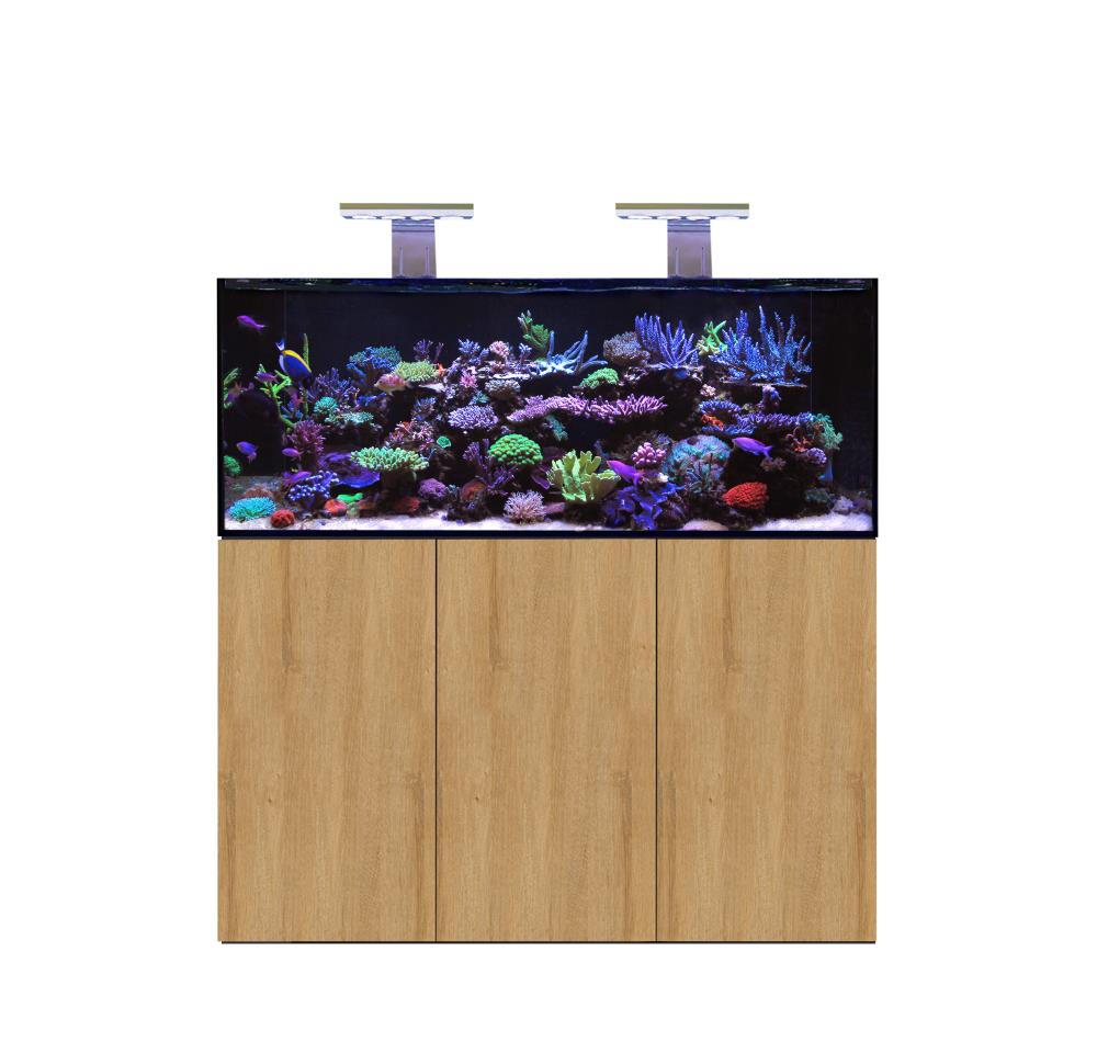 Reef-Pro  1500  -  Aquariumsystem  Metal Frame Natural Oak