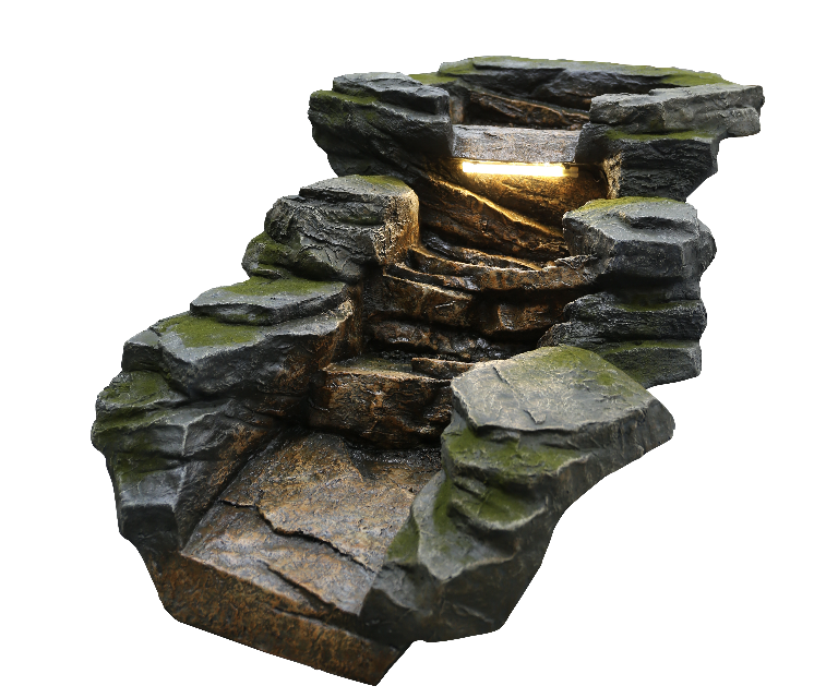 Rapid Bachlaufelement mit Wasserfall Rapid Bachlaufelement mit Wasserfall