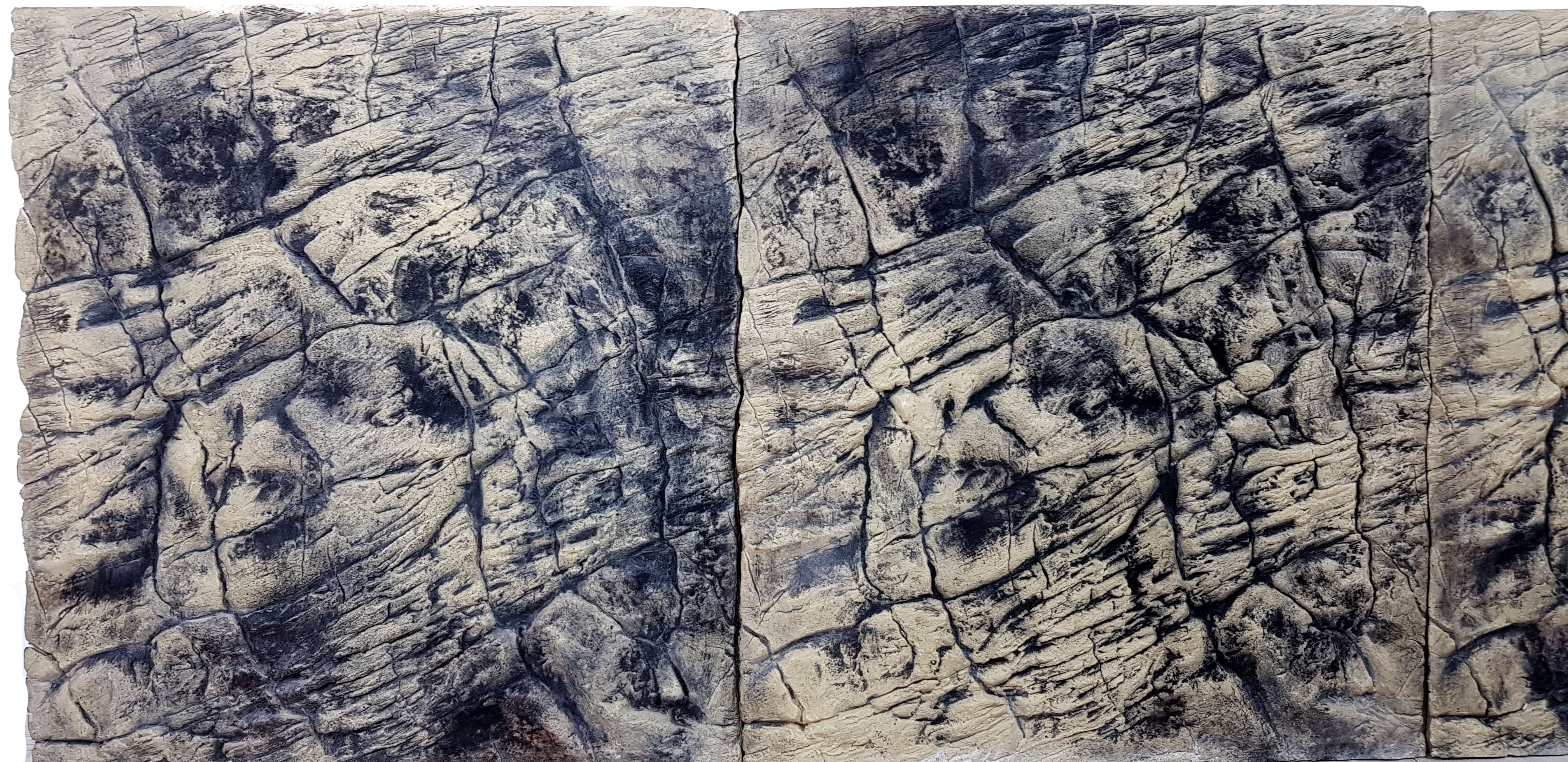 Rückwand 3D flach grau